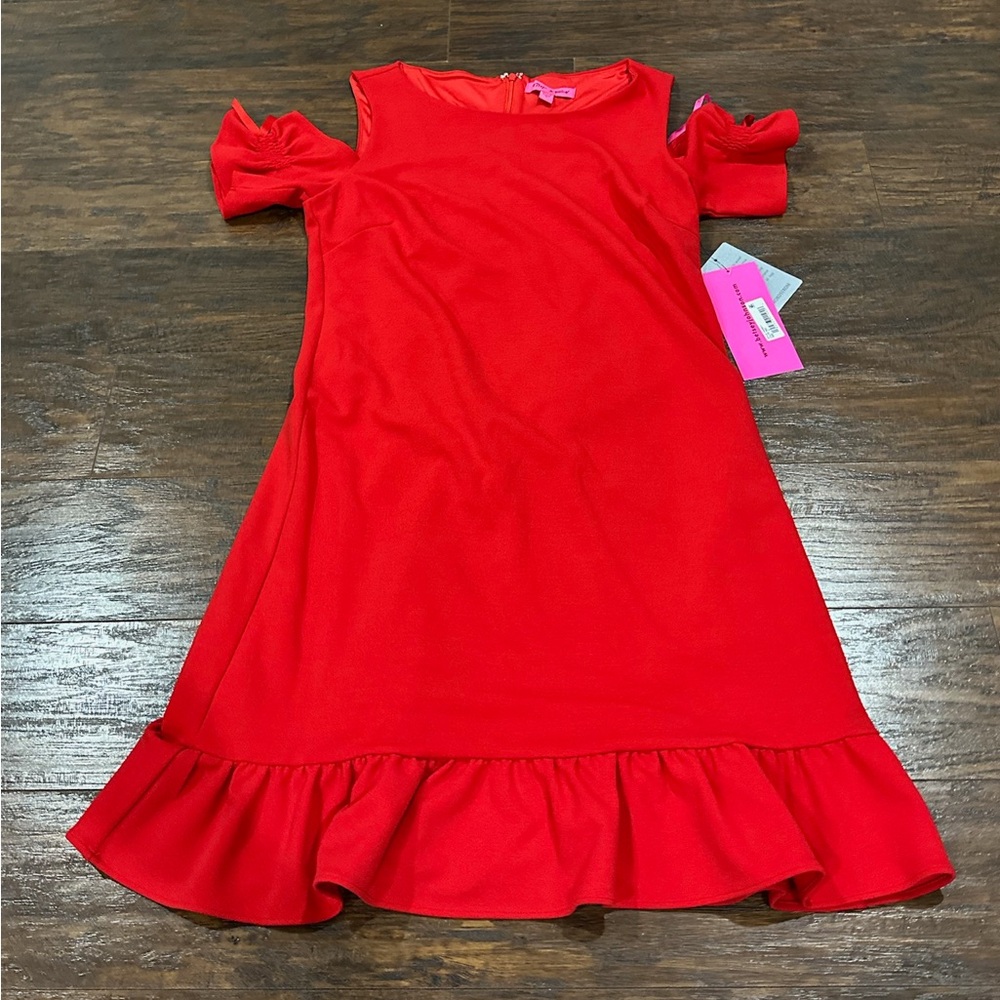 Betsy Johnson Women's Red Dress Size 8 - Picture 1 of 13